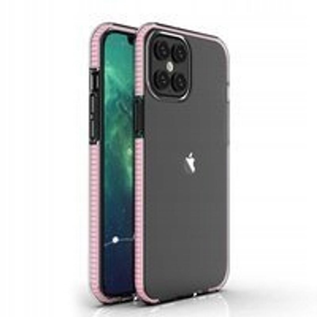 Spring Hülle clear TPU für iPhone 12 Pro Max - Hellrosa KP8662