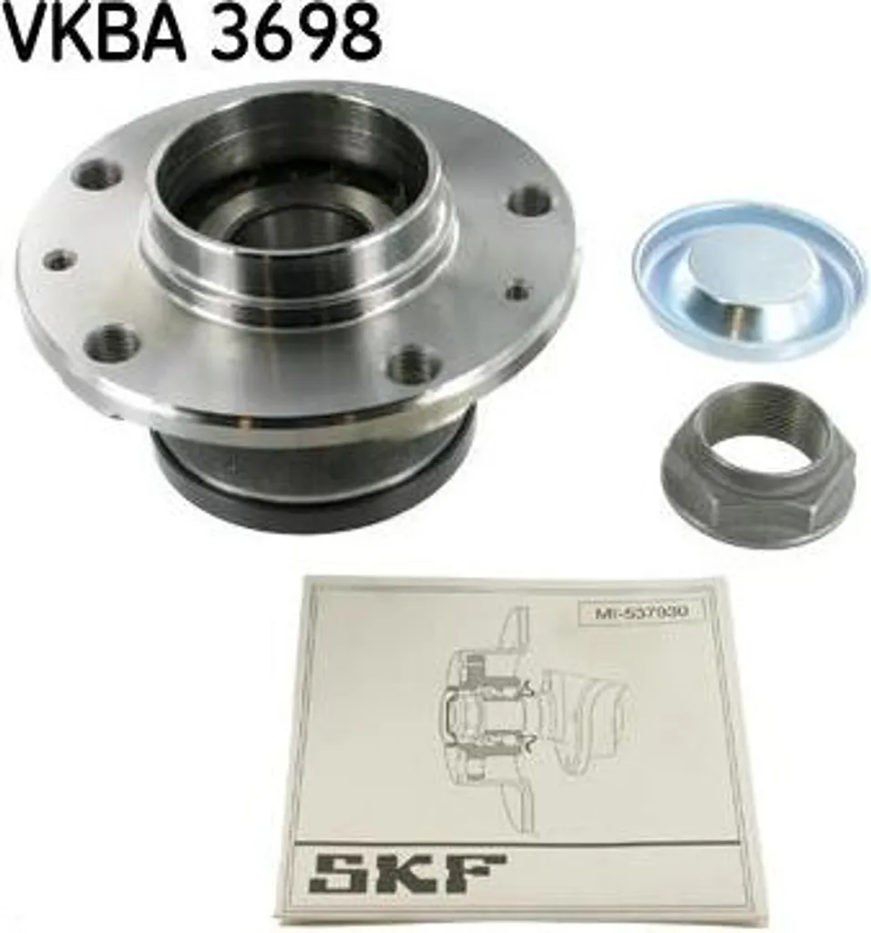 Roulement de Roue SKF VKBA 3698 - Kit Complet pour Peugeot 407 et RCZ