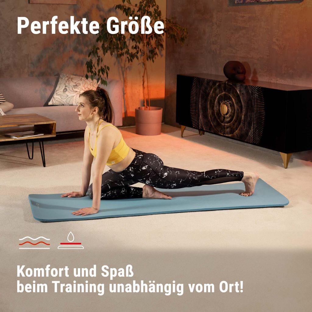 Sport 2000 Gymnastikmatte - 190x60cm Für Fitness & Yoga