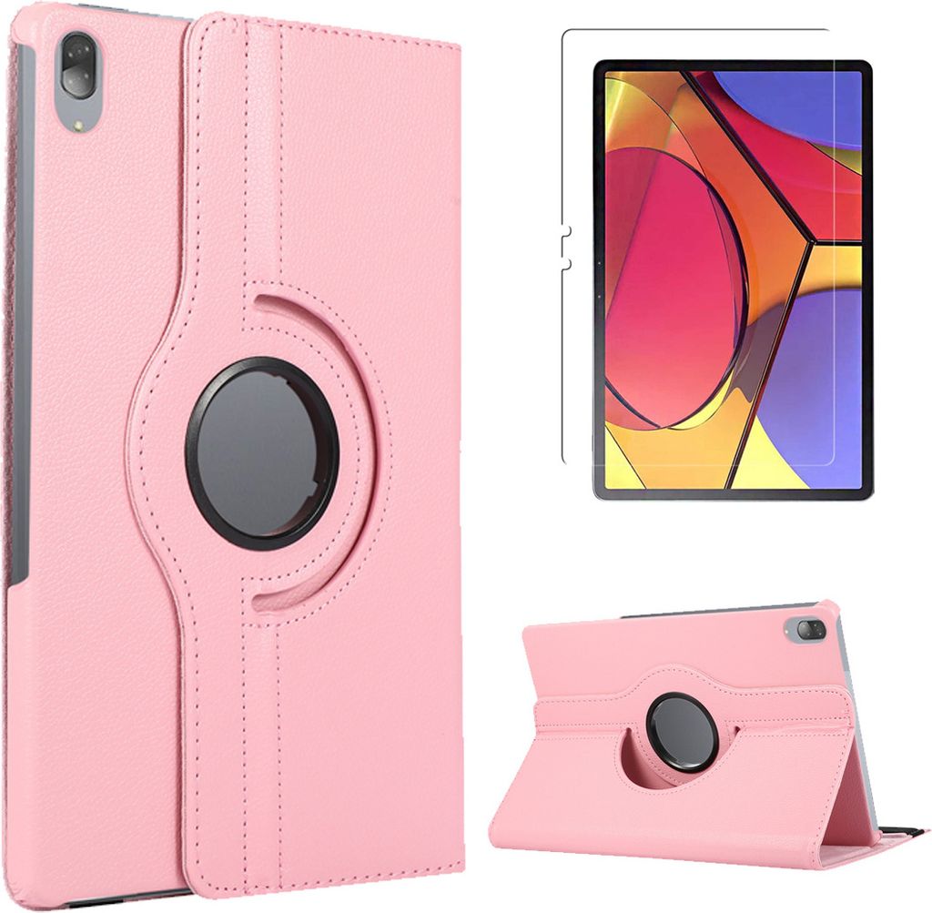 Case2go - Hülle kompatibel mit Lenovo Tab P11 Pro 11.5 (2020) - - Kunstleder Tablet Case Schutzhülle - Pink