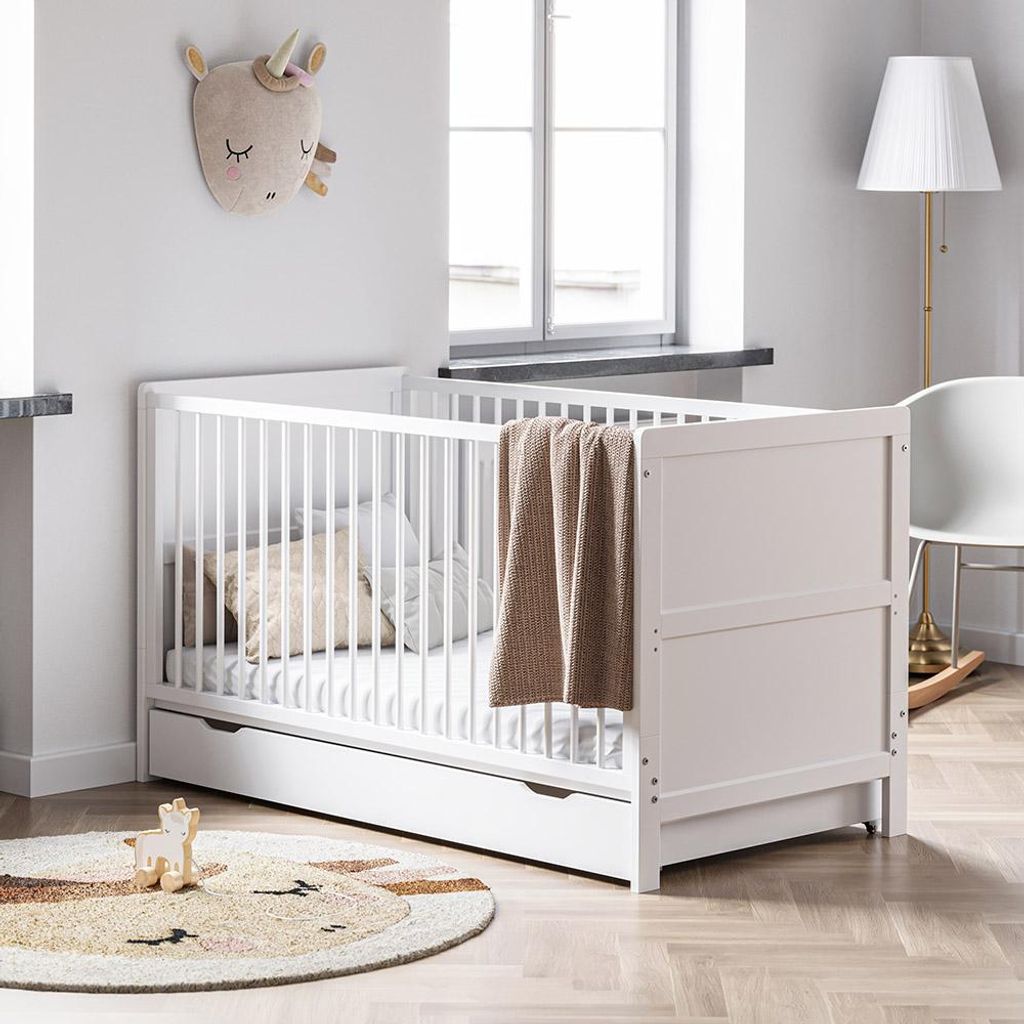 Petite Amélie Mitwachsendes Babybett Aurore 70x140 cm - Weiß