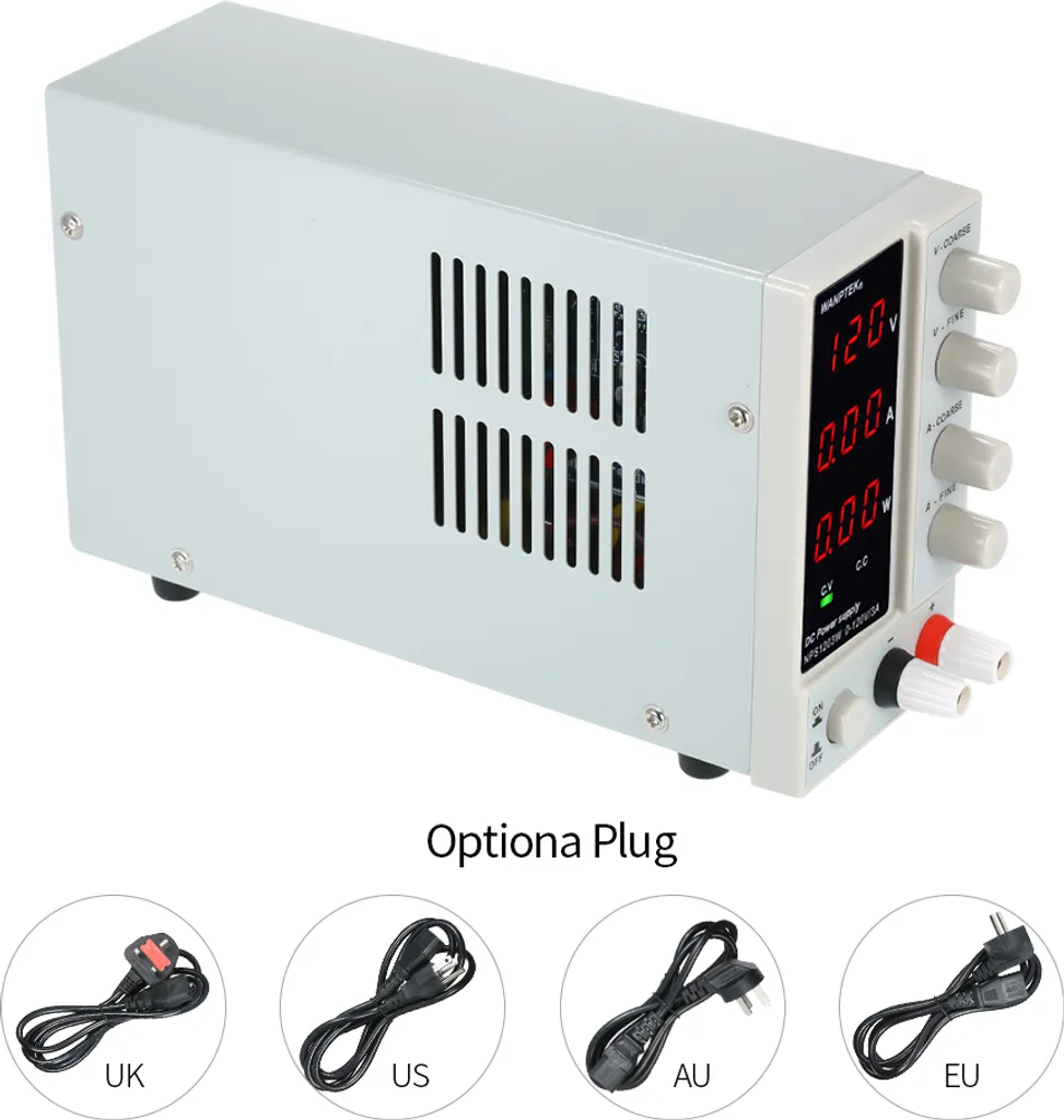 Alimentation DC 120V 3A Anti-Surchauffe pour Tests Électroniques Sûrs