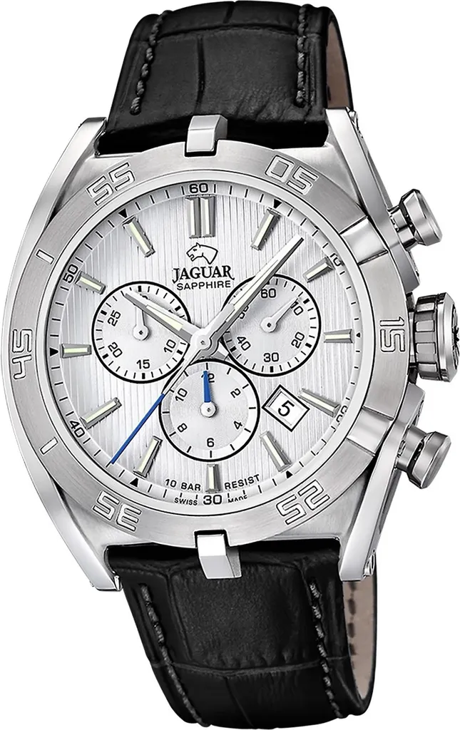 Jaguar Montre Chronographe Homme en Cuir Noir Luxe Exécutif D2UJ857/A