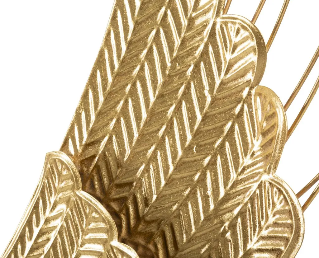 Sublimer un Mur Vide : Art Mural Ali Gold 37cm Lot de 2 en Métal Doré