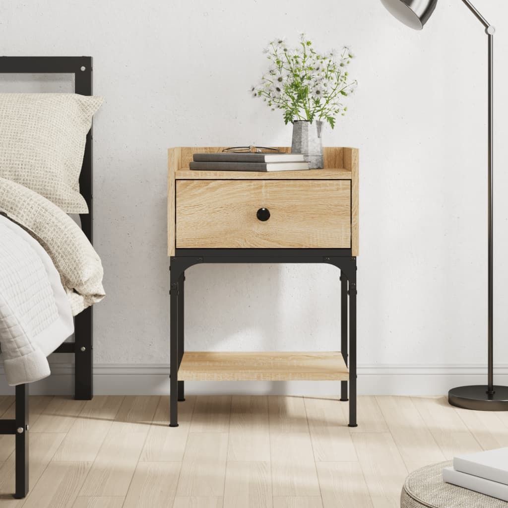vidaXL Szafka nocna dąb sonoma 40,5x31x60 cm Materiał Zdjęcie produktu 