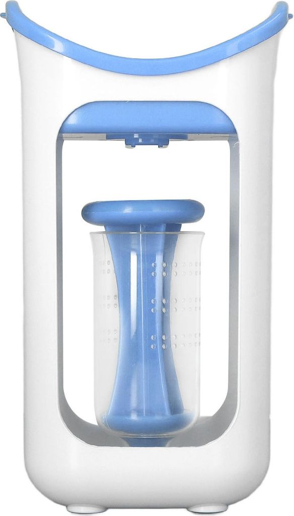 Baby Squeeze Station Fruchtpüree Säuglingsnahrungszubereiter mit Tasche Home Kitchen Tools Blau