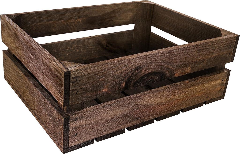 Creative Deco Drewniana Skrzynia Brązowa | 40 x 30 x 15 cm Zdjęcie produktu 