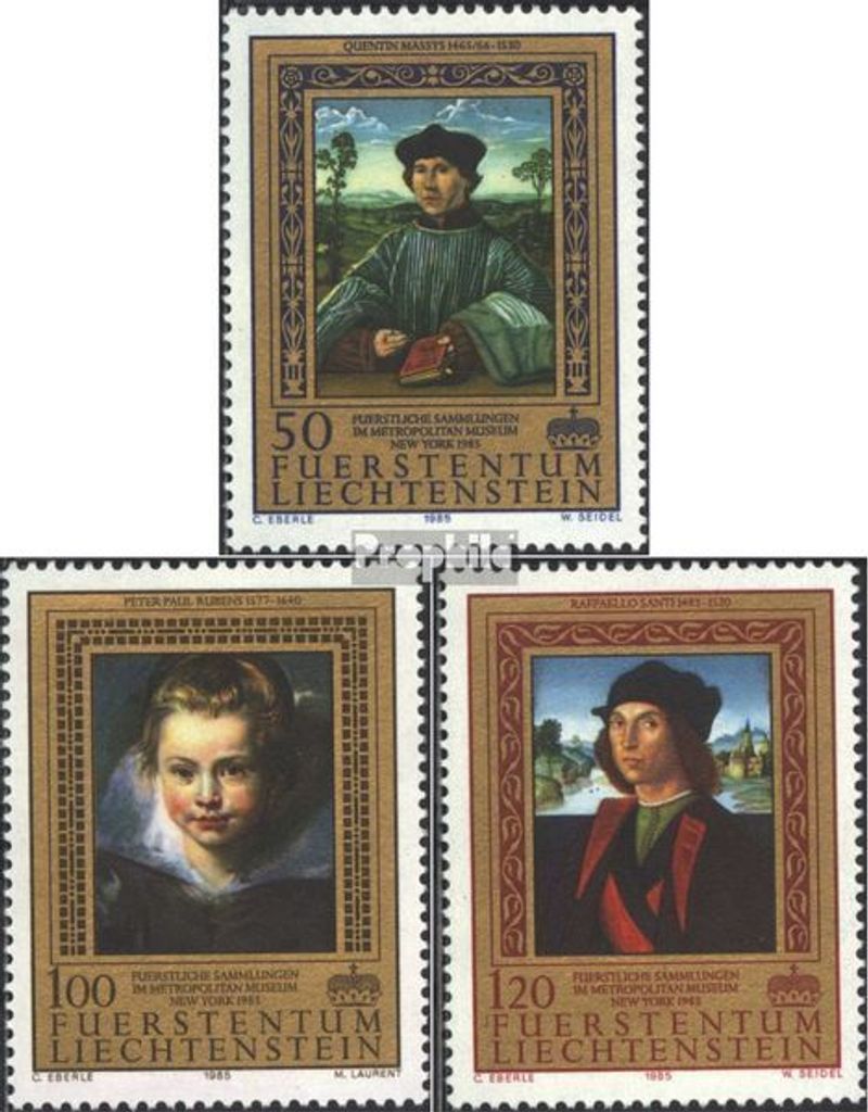 Briefmarken Liechtenstein 1985 Mi 881-883 (kompl.Ausg.) postfrisch Gemälde