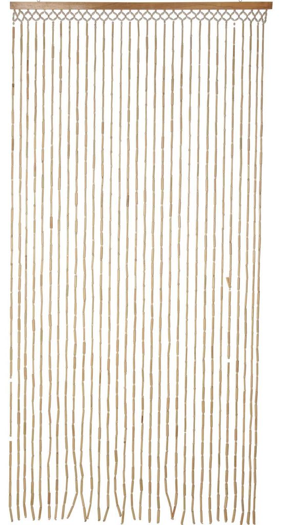 Bambus-Türvorhang - Naturfarben - Baumwolle - 90 x 180 cm Produktbild 