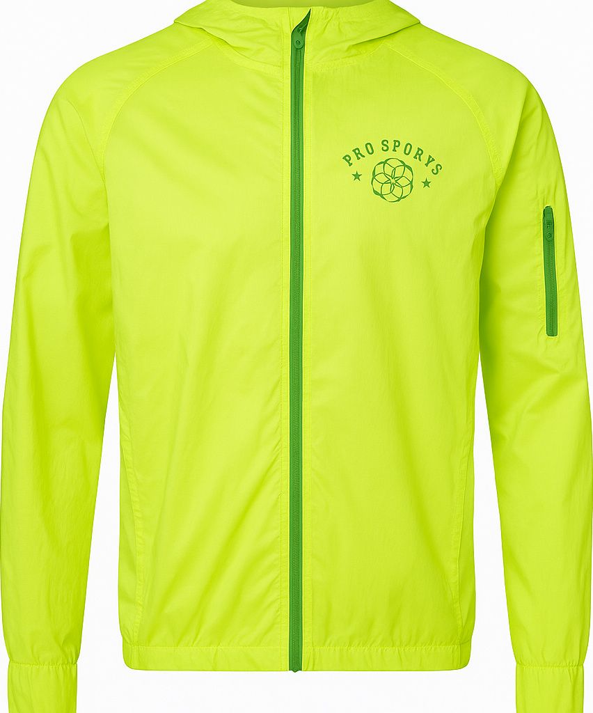 Crivit Kinder Regenjacke Ultraleicht Winddicht mit Kapuze Limette 158 - 164