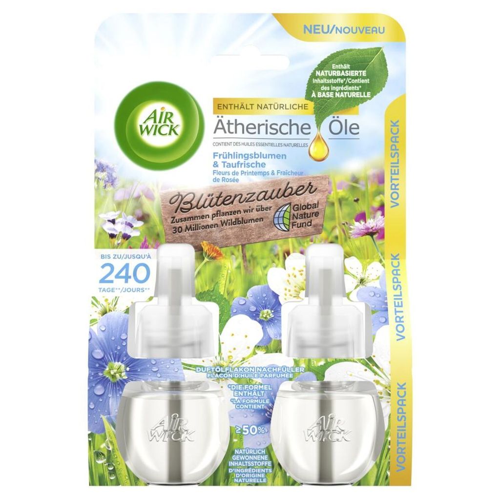 Air Wick Duftölflakon Veilchen & Frühlingsfrische Duo-Pack, 2x 19 ml
