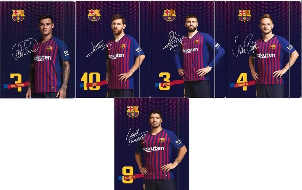 Elegancka teczka A4 z gumką FCB Barca Fan 7 – idealna dla Zdjęcie produktu 