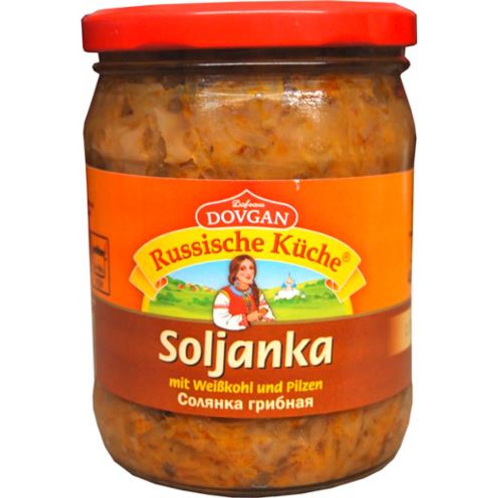 DOVGAN Soljanka mit Weißkohl und Pilzen 480g Produktbild 