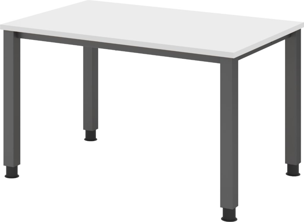 bümö Schreibtisch Serie-Q - Nachbildung: Weiß, Größe:  120 Produktbild 