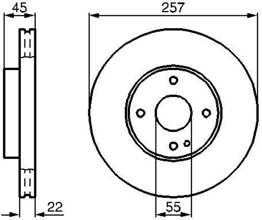 Disque de frein Bosch 0 986 478 638 Mazda 323 BA MX-3 BB7E 33 25XA