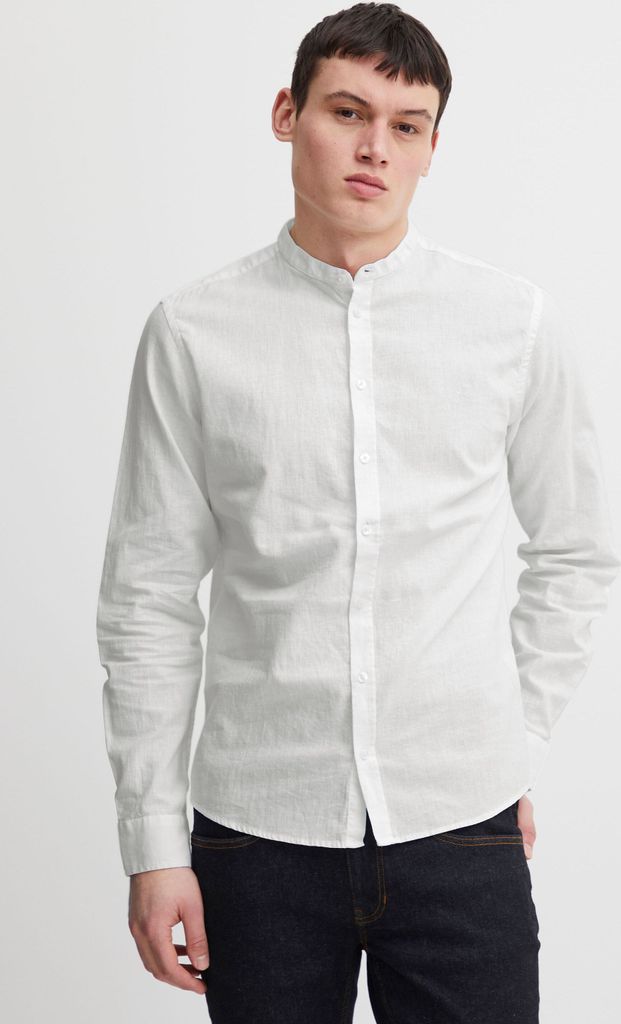 CASUAL FRIDAY CFAnton Herren Hemd Leinenhemd Freizeithemd Stehkragen Regular Fit 55% Leinen, 45% Baumwolle