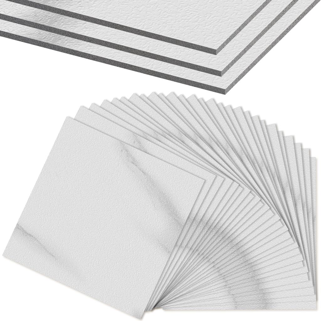 Sessamen-LP PVC Bodenbelag Selbstklebend, Klebefliesen Vinylboden Rutschfest, Fliesenaufkleber Badezimmer Wasserfest, fš¹r Schlafzimmer Wohnzimme...