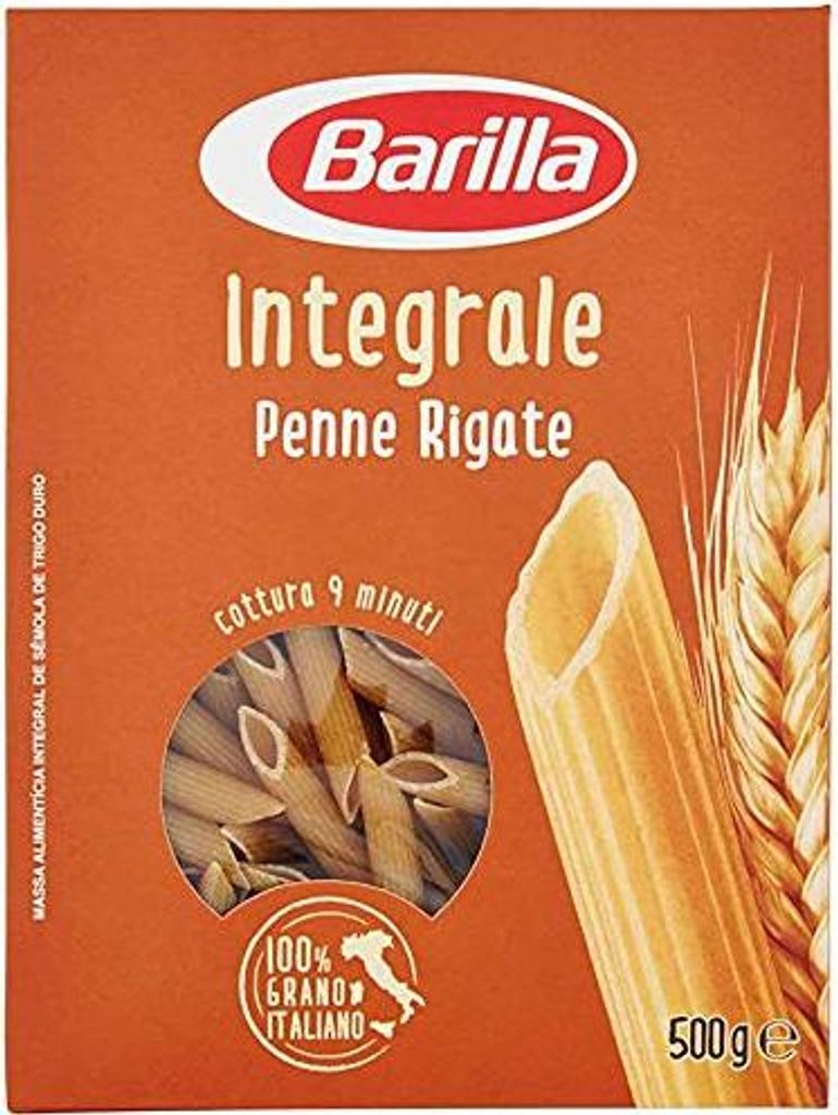 5x Barilla Penne Rigate Integrali Vollkornnudeln Vollkorn Pasta 100% Italienisch 500g
