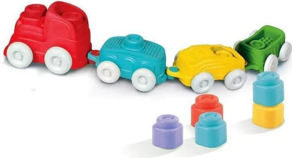 Jouet de construction train Soft Clemmy Junior 12 pièces pour bébé - 17