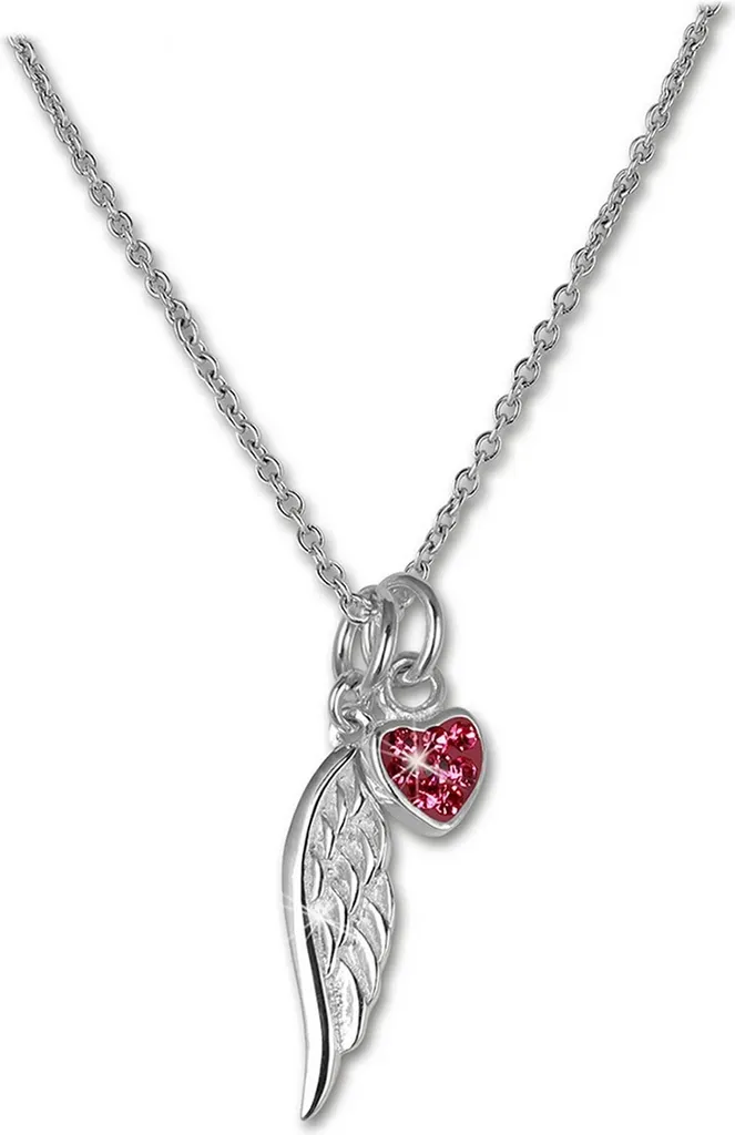 Collier Teenie-Weenie argent 925 avec cœur et aile 42cm D2SDK01738