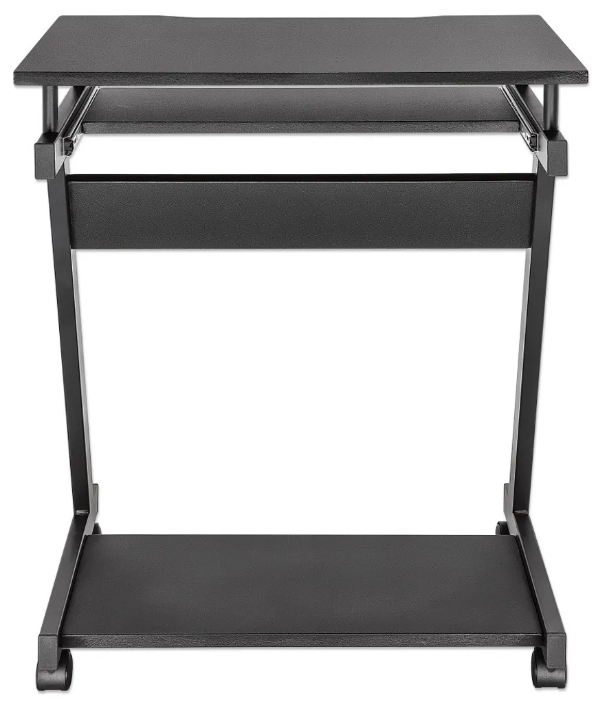 Techly ICA-TB 935B Bureau Informatique Noir Compact avec Support PC - 7