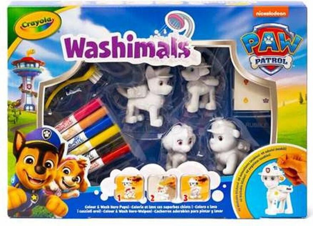Crayola Paw Patrol Spielzeug Set - Washimals Welpen - Produktbild 