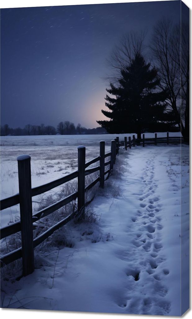 Bild 60x100cm Stille Winterlicht