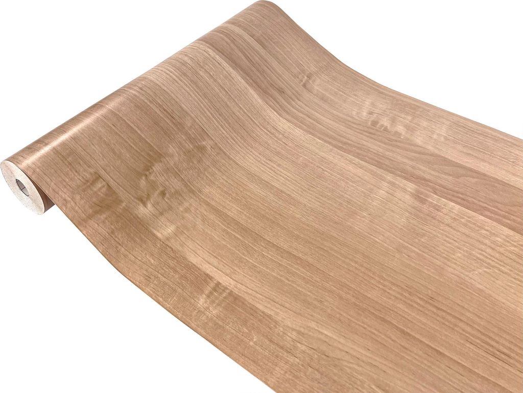 Klebefolie Möbel 45x1500 cm - Erle Hell - Möbelfolie selbstklebend in Holzoptik - Folie für Möbel zur schnellen Renovierung von Türen, Schrän...