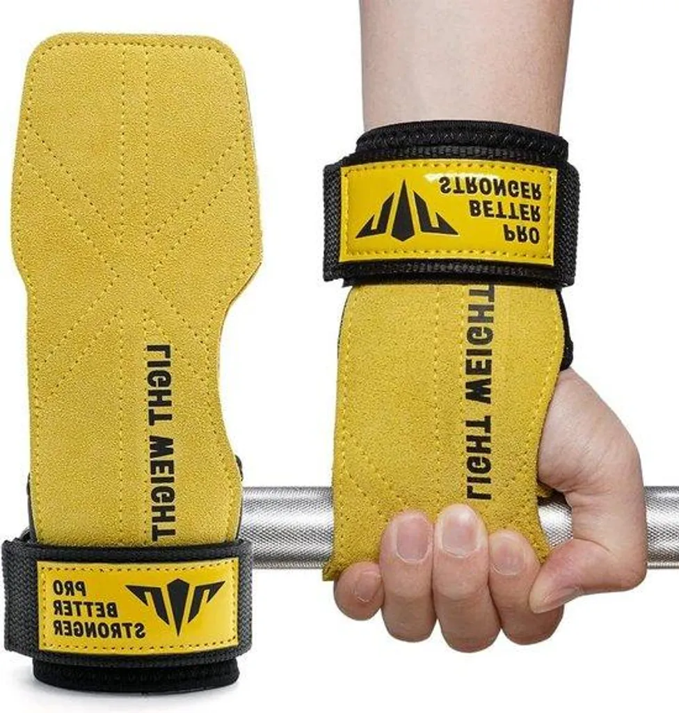 Gants d'haltérophilie avec bandes élastiques Geel - Soutien Poignets