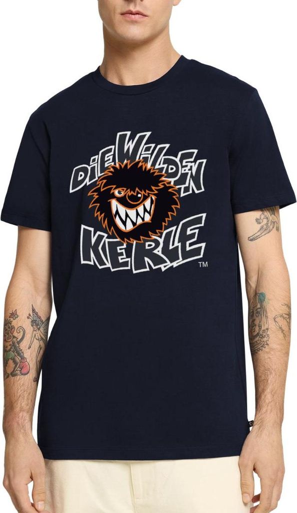 Spreadshirt Die Wilden Kerle Logo Wild Männer Premium T-Shirt, XXL, Navy
