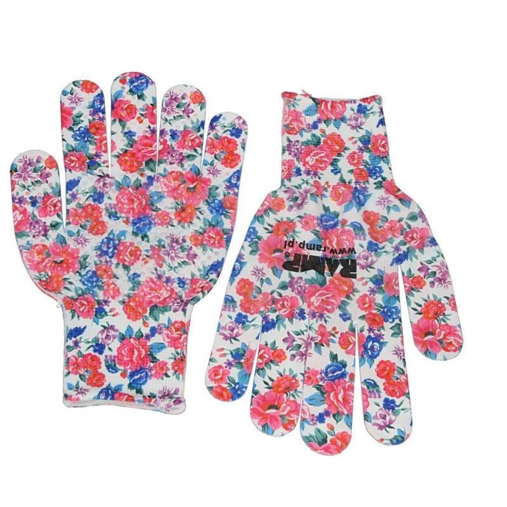Gartenhandschuhe Damen mit Noppen Arbeitshandschuh Handschu Garten Blumen 9/L