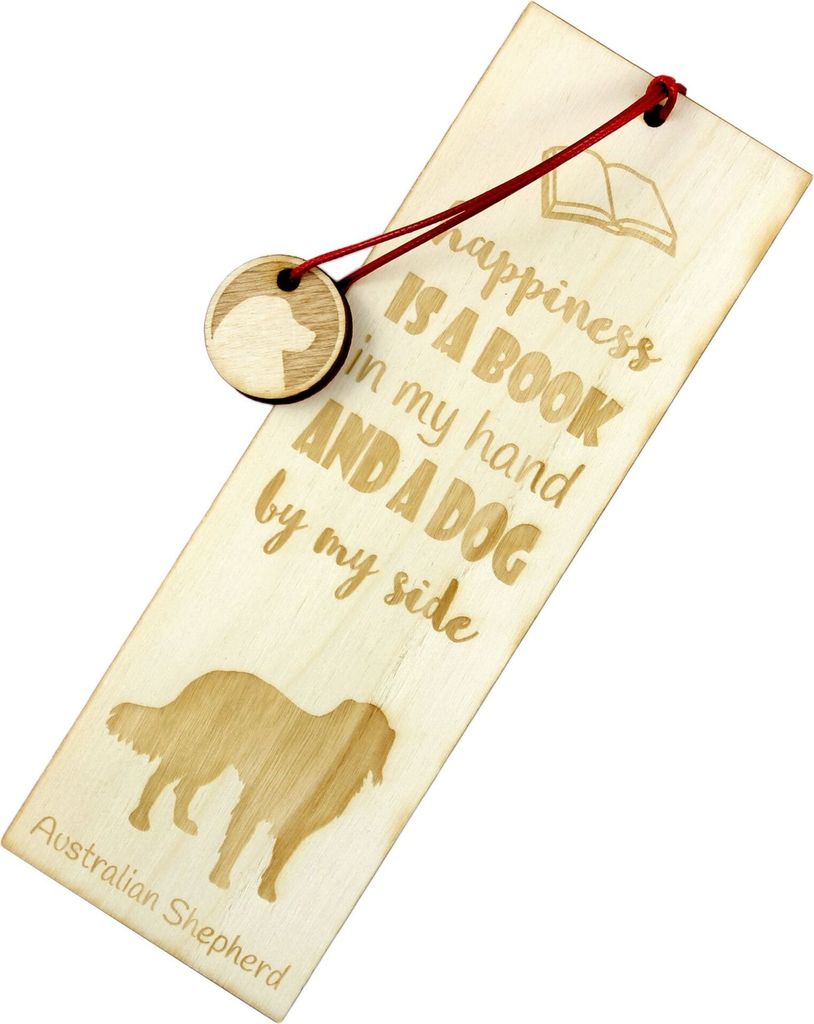 Australischer Schaferhund, Australian Shepherd - Lesezeichen mit Hund, personalisiertes Lesezeichen, Hundeaccessoire für Leser der Marke Art-Dog
