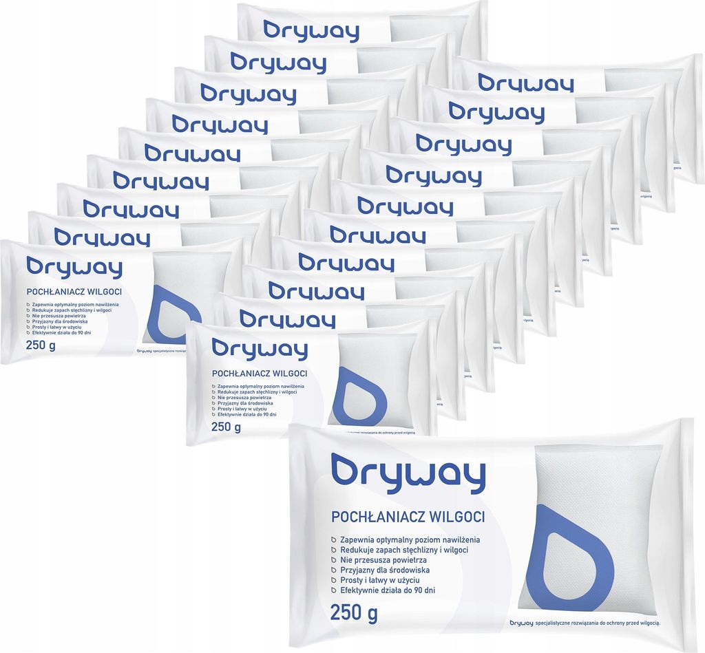 Luftentfeuchter Granulat Nachfüllpack für Raum-Entfeuchter, 20 Stück im Vliesbeutel 250g