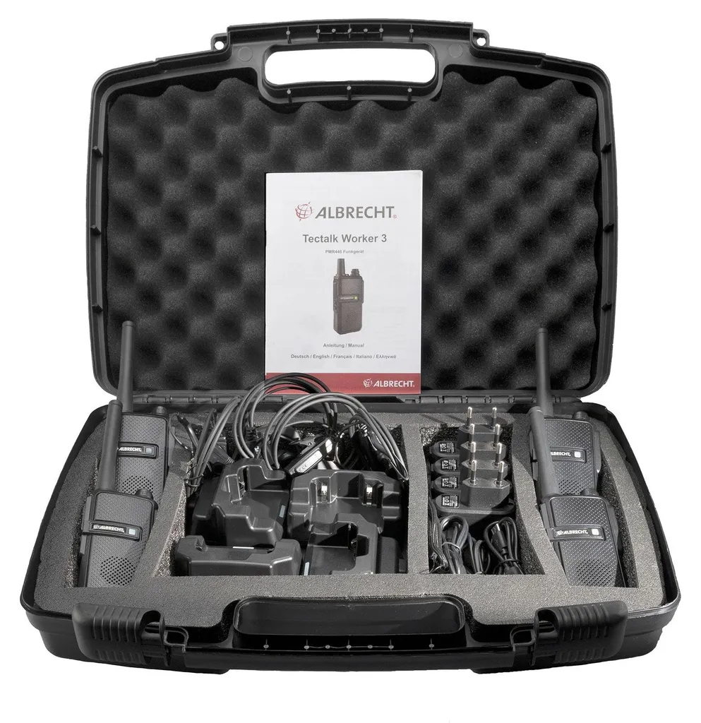 Talkie-walkie Rechargeable Albrecht Tectalk Worker Set de 4 Unitées - 8