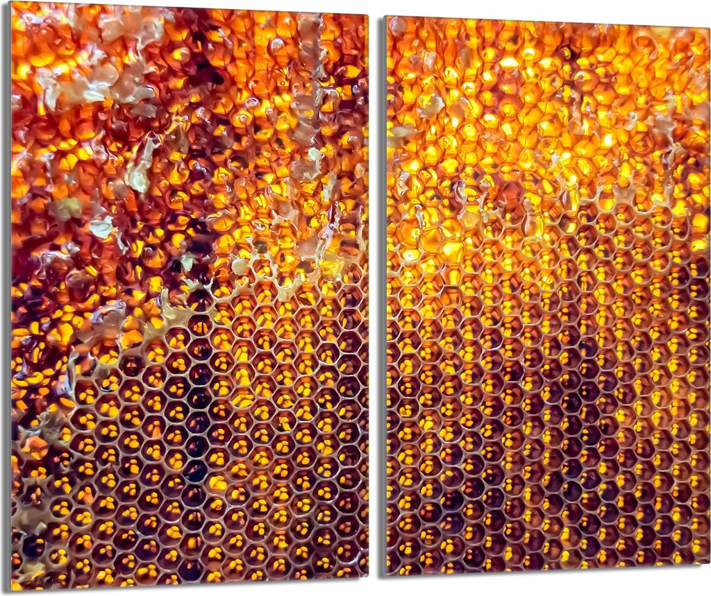 Glasschutzplatte für den Herd 2x30x52 Honig