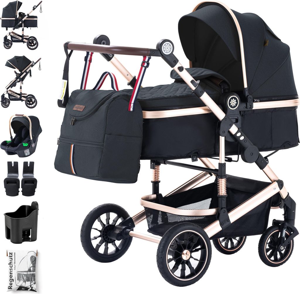 Daliya® NEOMOVE 3v1 detský kočík, s autosedačkou i-Size a Obrázok produktu 