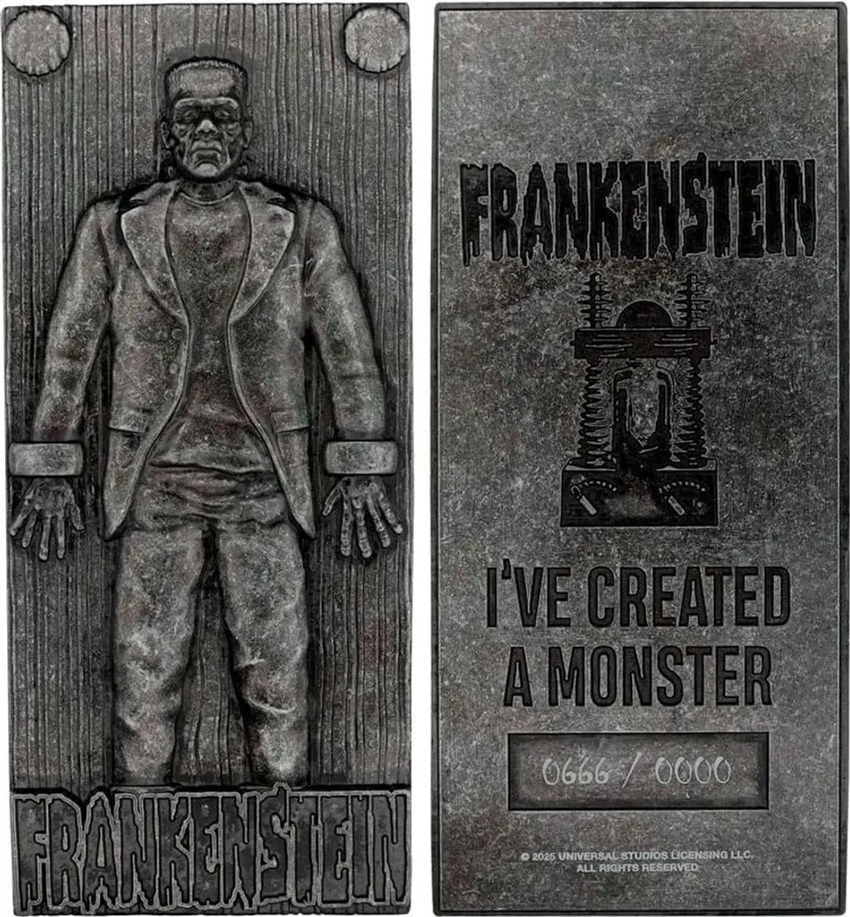 Lingot Frankenstein Édition Limitée Fanattik Numéroté Universal Studio - 4