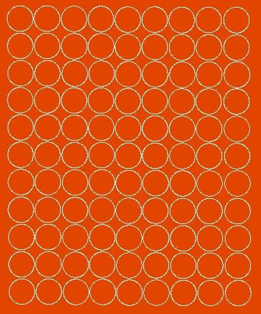 Autocollants ronds orange brillant 4 cm de 99 pièces pour marquage