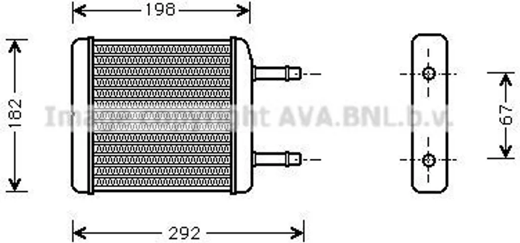Chauffage Habitacle Matiz et Spark - Échangeur de Chaleur PRASCO DWA6024