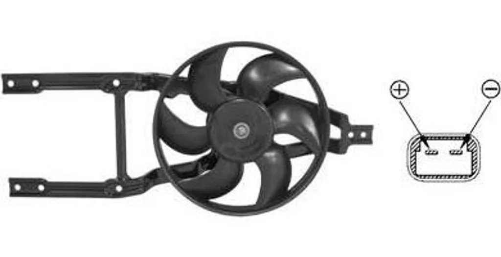 Ventilateur de radiateur haute performance VAN WEZEL 1758746 FIAT 600