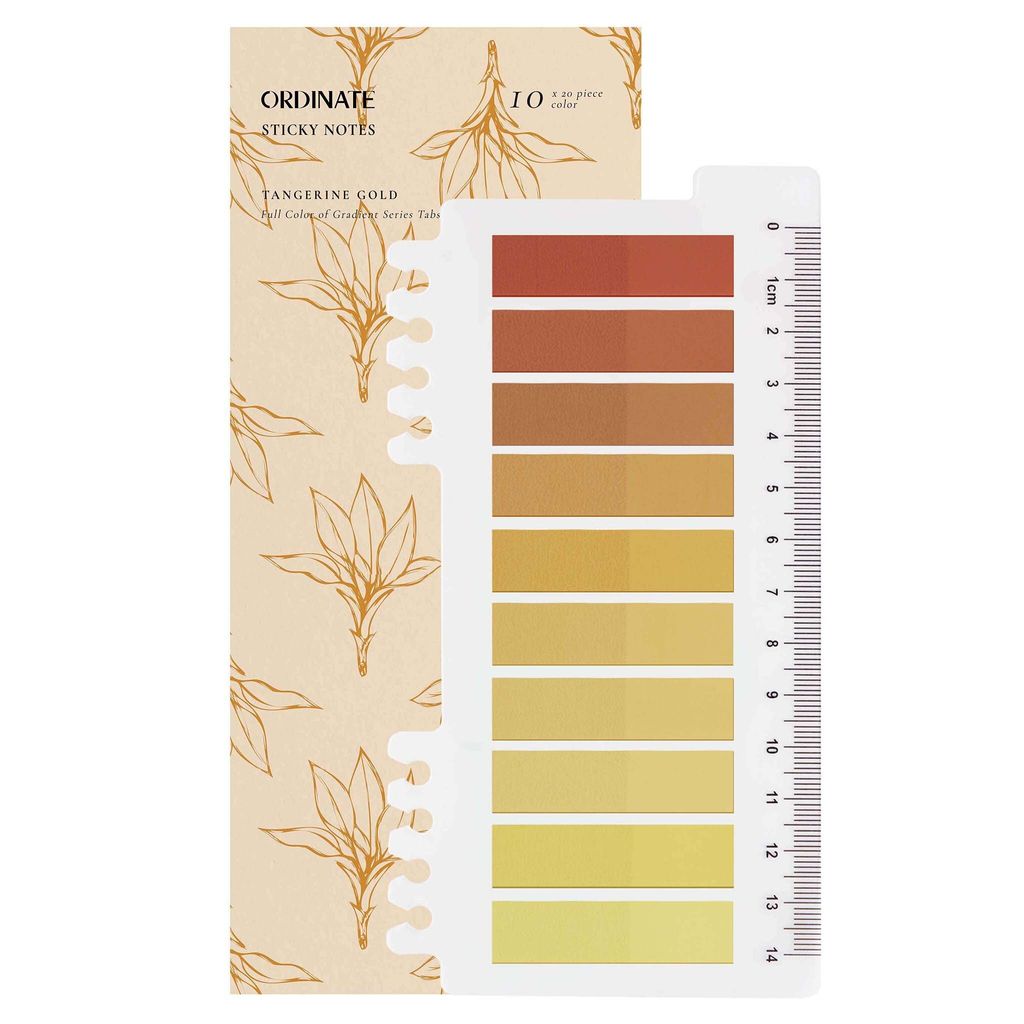 Ordinate-Tangerine Gold Sticky Notes, Transparent Produktbild 
