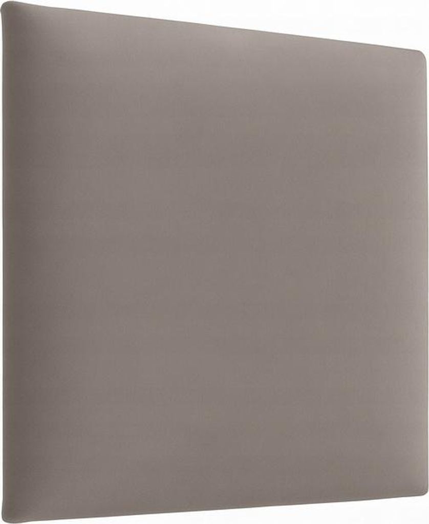 Komvortowy | Polsterpaneel | Wandkissen Velours Grau 50x50 cm | Wandpolster | Bettkopfteil | Wandpaneel