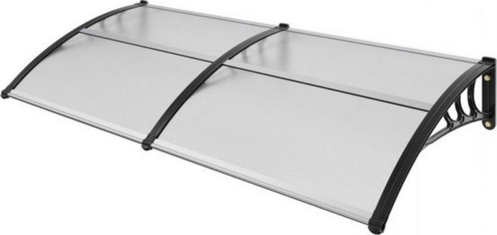 Türvordach – Überdachung für Haustür – Polycarbonat Vordach – UPF50+ UV-Schutz – Wetterbeständig – 965x1987 mm