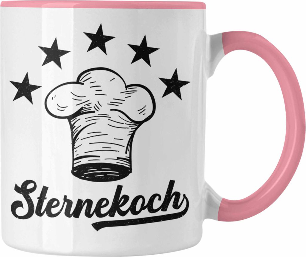 Trendation - Koch Geschenk Tasse Sternekoch Geschenkidee Lustiger Spruch (Rosa)