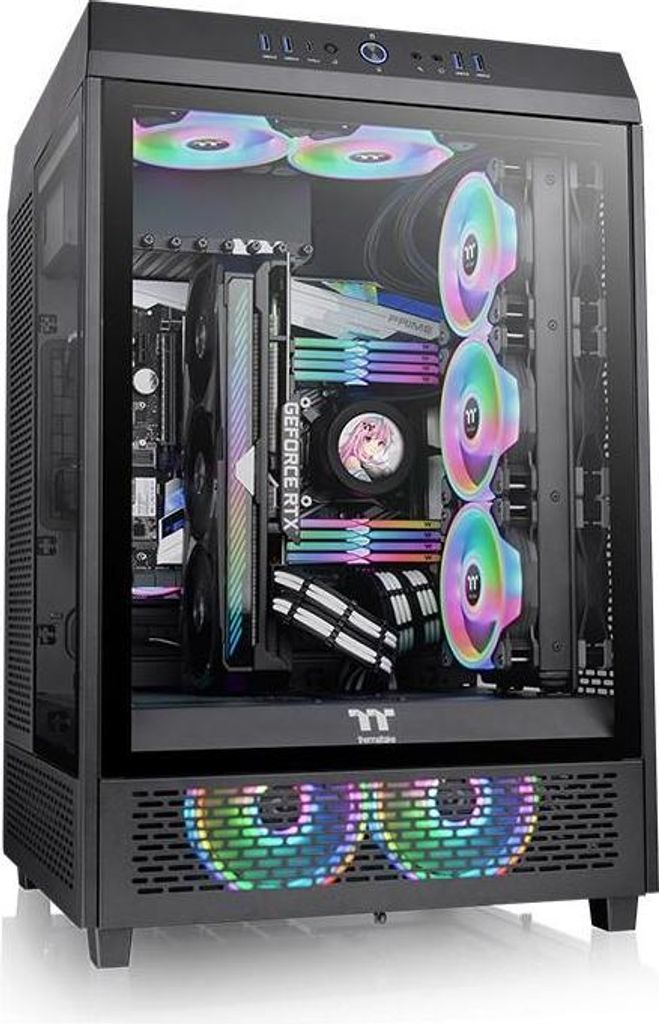 Thermaltake The Tower 500, Midi Tower, PC, Schwarz, ATX, Produktbild 