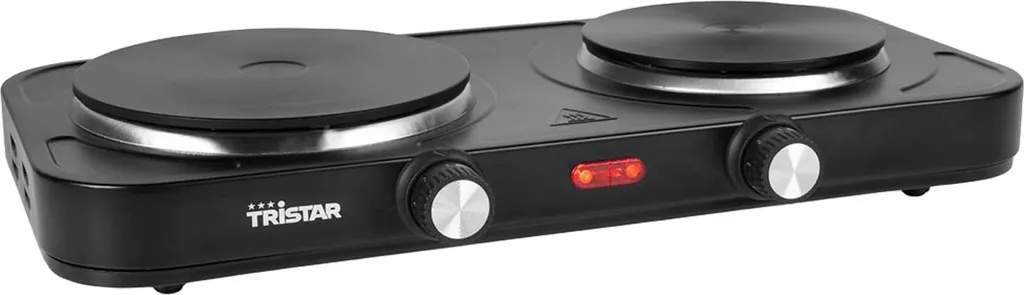 Fornello Elettrico Doppia Piastra 2500W Portatile per Camper