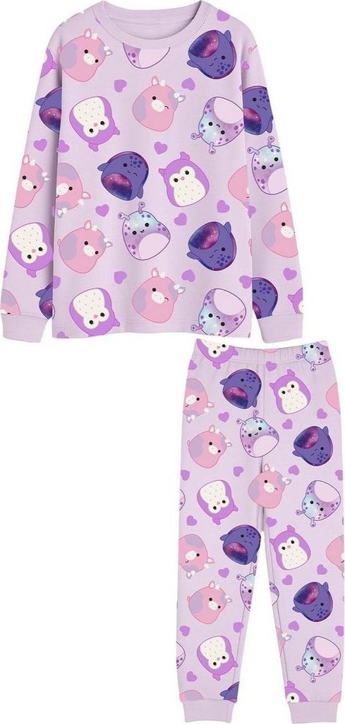 Squishmallows - Schlafanzug mit langer Hose für Kinder TC1055 (146-152) (Bunt)