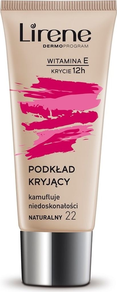 Lirene Podkład kryjący z witaminą E 22 Naturalny, 30 ml