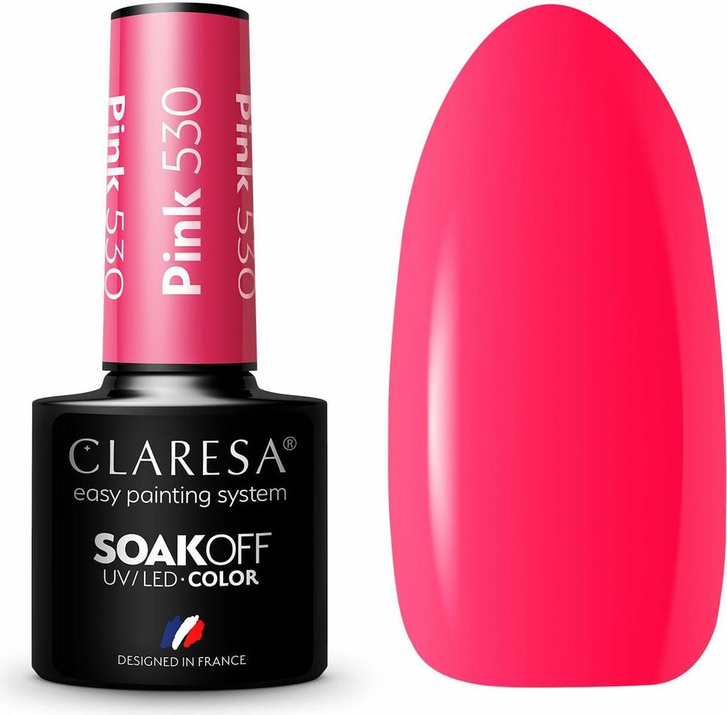 CLARESA Hybridní gel lak na nehty PINK 530 -5g Obrázek produktu 