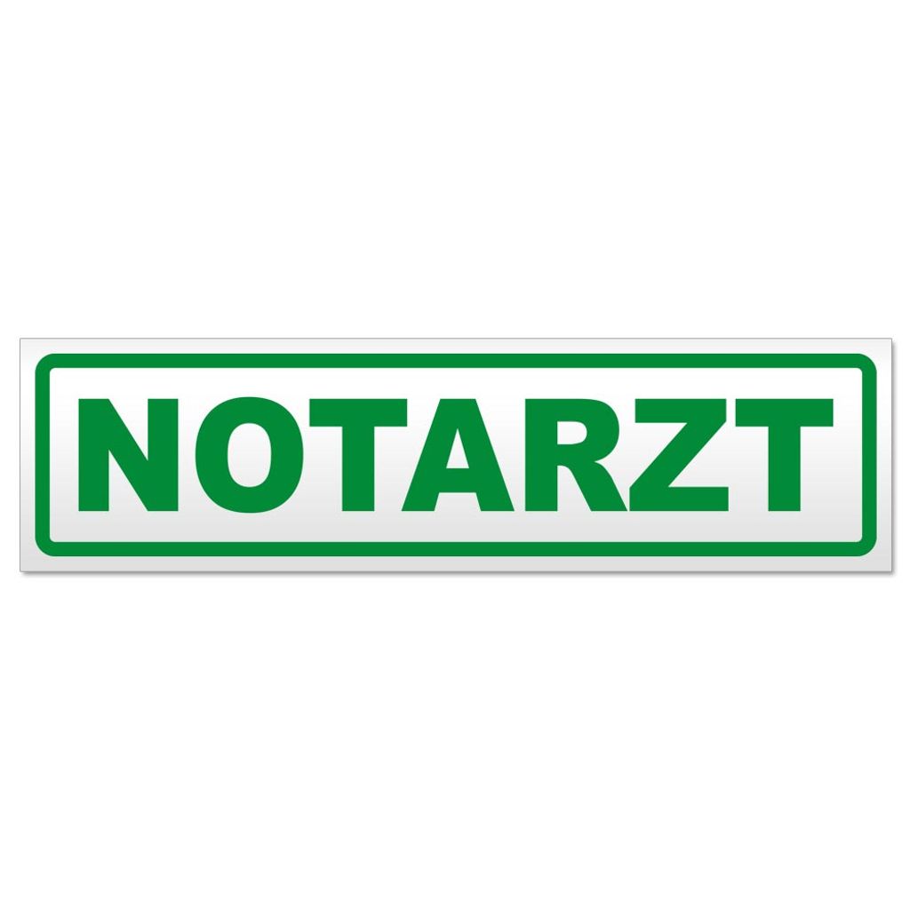 Notarzt Magnetschild Schild magnetisch